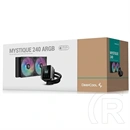 DeepCool MYSTIQUE 240 ARGB vízhűtés (2x 120 mm, 500-2150 rpm, ARGB, max 36,49 dBA, fekete)