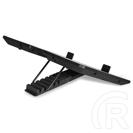 DeepCool U PAL notebook hűtőpad (2×140 mm ventilátor, 26,3 dB, max. 15,6", fém, fekete, USB)