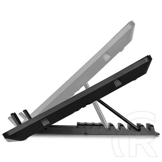 DeepCool U PAL notebook hűtőpad (2×140 mm ventilátor, 26,3 dB, max. 15,6", fém, fekete, USB)
