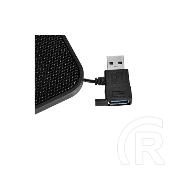 DeepCool U PAL notebook hűtőpad (2×140 mm ventilátor, 26,3 dB, max. 15,6", fém, fekete, USB)