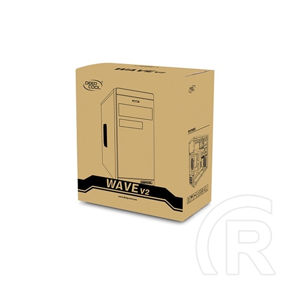 DeepCool Wave V2 (táp nélküli, mATX, MT Mini Tower, fekete)