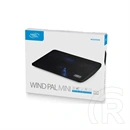 DeepCool WindPal Mini notebook hűtő (max. 15,6", 14 cm ventilátor, kék LED, 21,6 dBA)