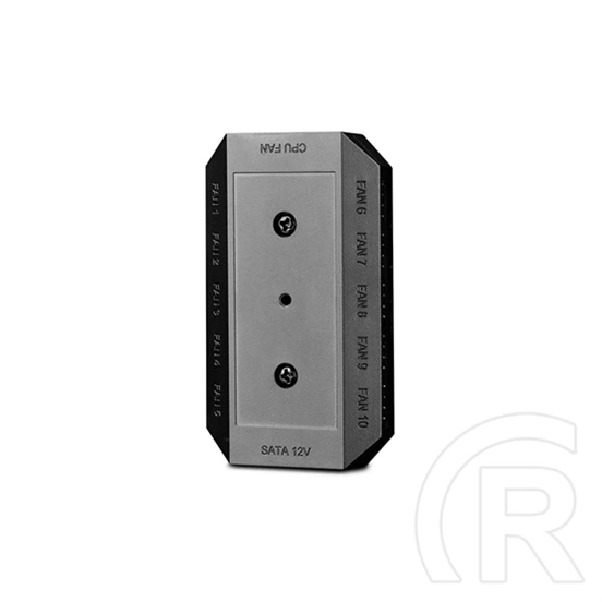 DeepCool ventilátor hub FH-10 (belső, 10 portos, PWM, 4-tűs csatlakozó ×10, SATA táp, 80×46×15 mm, fekete)