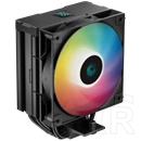 Deepcool AG400 Digital ARGB CPU hűtő (120 mm, PWM, 500-2100 RPM, hidrodinamikus csapágy, ?31,6 dB(A), fekete)