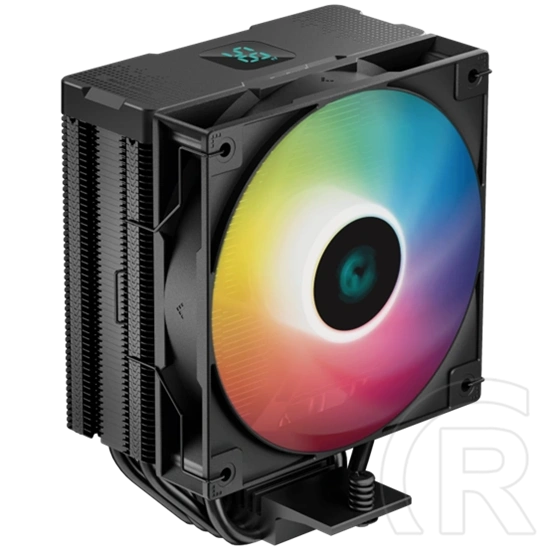Deepcool AG400 Digital ARGB CPU hűtő (120 mm, PWM, 500-2100 RPM, hidrodinamikus csapágy, ?31,6 dB(A), fekete)