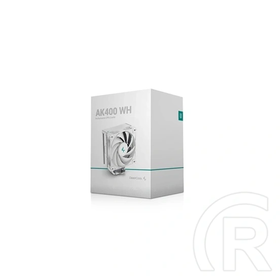 Deepcool AK400 WH CPU hűtő (120 mm, PWM, max 1850 rpm, 29 dBA, hidrodinamikus csapágy, fehér)