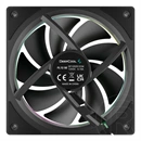 Deepcool FL12 SE hűtő ventilátor (120 mm, PWM, max 1900 rpm, hydro csapágy, fekete)