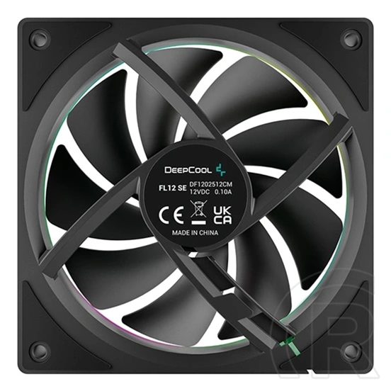 Deepcool FL12 SE hűtő ventilátor (120 mm, PWM, max 1900 rpm, hydro csapágy, fekete)