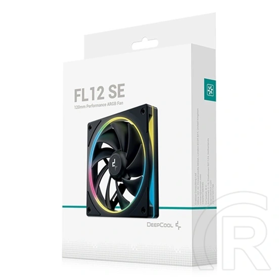 Deepcool FL12 SE hűtő ventilátor (120 mm, PWM, max 1900 rpm, hydro csapágy, fekete)