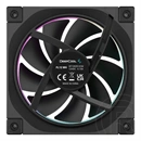 Deepcool FL12 hűtő ventilátor (120 mm, PWM, max 2150 rpm, hydro csapágy, 32 dBA, fekete)
