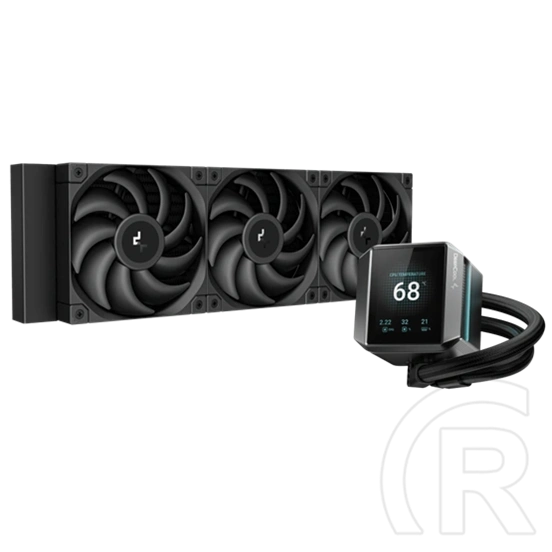 Deepcool Mystique 360 vízhűtés (3x 120 mm ventilátor, 2150 rpm, 36,5 dB, LED, fekete)
