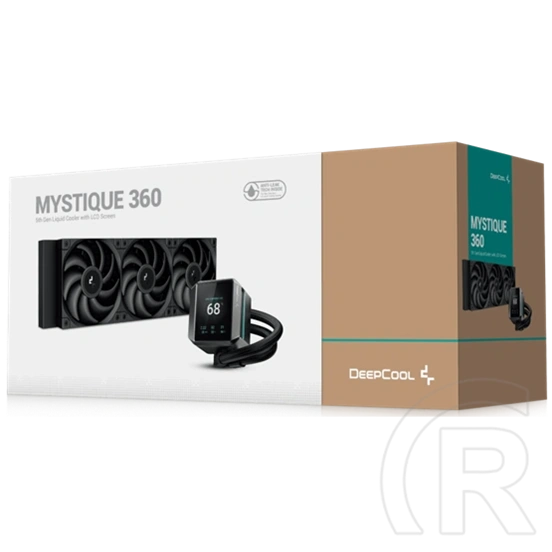 Deepcool Mystique 360 vízhűtés (3x 120 mm ventilátor, 2150 rpm, 36,5 dB, LED, fekete)