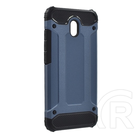 Defender műanyag telefonvédő (közepesen ütésálló, légpárnás sarok, Xiaomi Redmi 8A szilikon belső, fémhatás) sötétkék