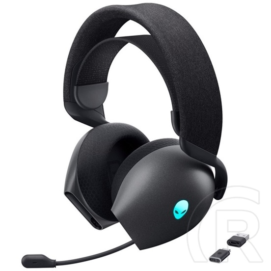 Dell Alienware AW725H bluetooth fejhallgató sztereo (v5.3, mikrofon, fekete)
