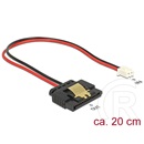 Delock 2 pin - SATA 15 pin tápkábel 20 cm