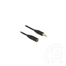 Delock 3,5 mm jack 3 pin hosszabbító kábel 0,5 m (fekete)