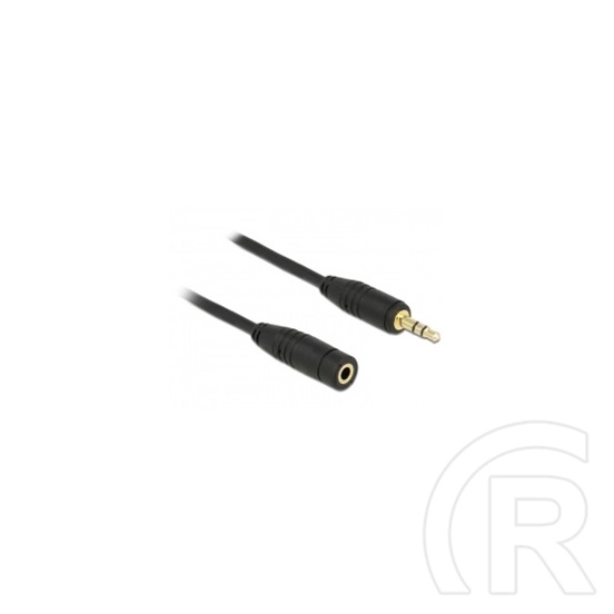Delock 3,5 mm jack 3 pin hosszabbító kábel 0,5 m (fekete)