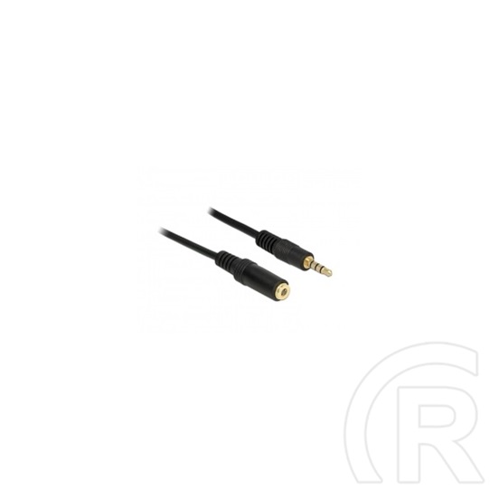 Delock 3,5mm jack hosszabbító kábel (4 pin, fekete, 5m)