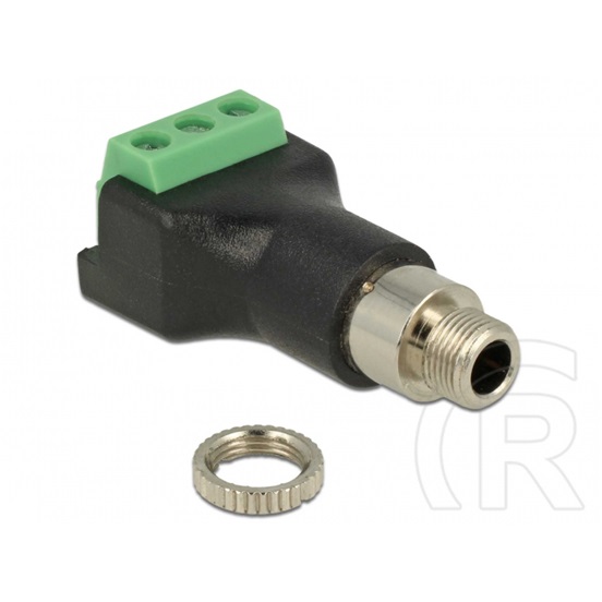Delock 3 pin - 3.5 mm stereo jack (F) csatlakozóblokk