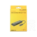 Delock 91739 kártyaolvasó (SD/MMC, MicroSD, xD, MS, CF)