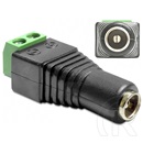 Delock DC 5,5x2,5mm (F) - 2 pin terminálblokk adapter