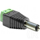 Delock DC 5,5x2,5mm (M) - 2 pin terminálblokk adapter