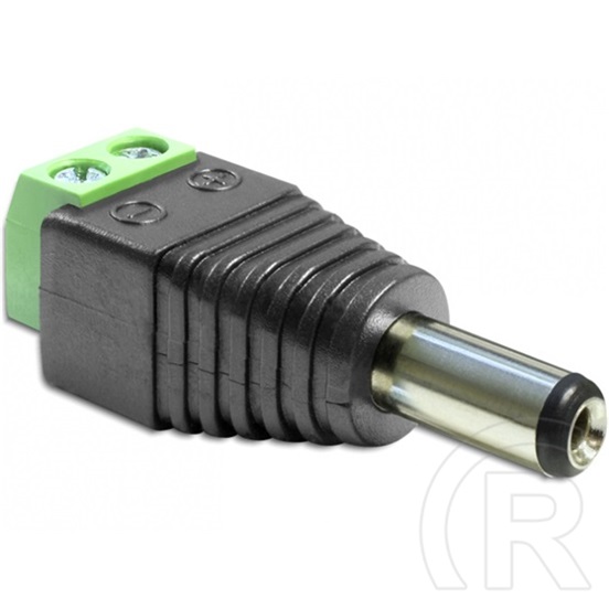 Delock DC 5,5x2,5mm (M) - 2 pin terminálblokk adapter