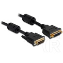 Delock DVI-I (M) - DVI-I (F) hosszabbító kábel (1 m)