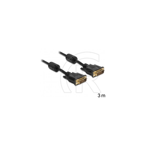 Delock DVI - DVI kábel (Dual link) 3 m