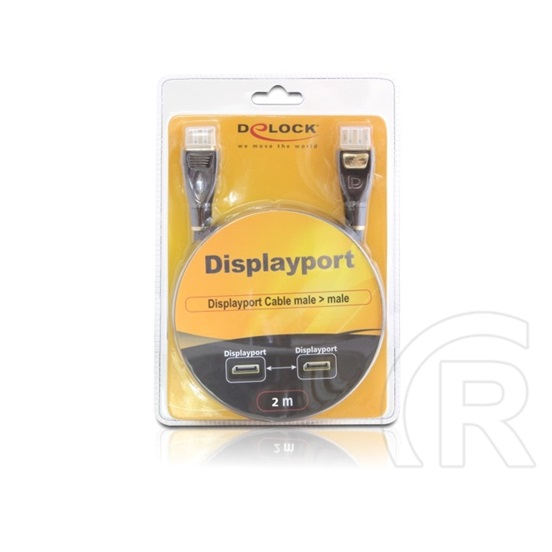 Delock DisplayPort kábel (1.2, 4K, 60 Hz, 2 m)