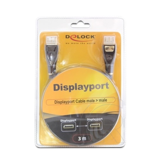 Delock DisplayPort - DisplayPort kábel (1.2, 3 m)