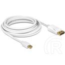 Delock DisplayPort - mini DisplayPort kábel (1.2, 3 m, fehér)