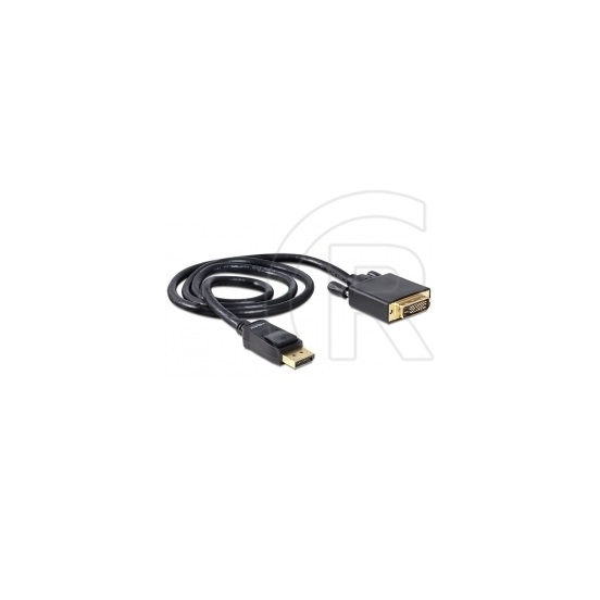 Delock DisplayPort 1.1 > DVI-D Dual Link kábel (1 m, passzív)