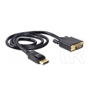 Delock DisplayPort 1.1 > DVI-D Dual Link kábel (1 m, passzív)