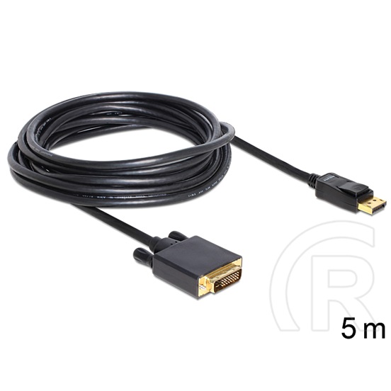 Delock DisplayPort 1.1 > DVI-D Dual Link kábel (5 m, passzív)