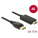 Delock DisplayPort 1.2 - HDMI 4K passzív kábel 5 m