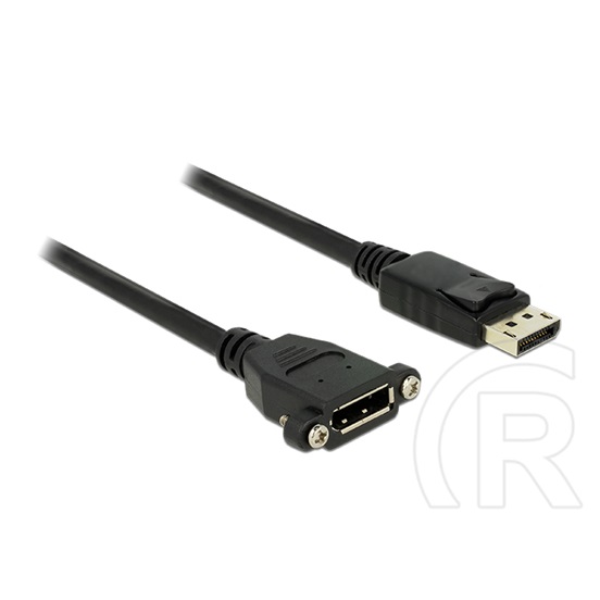 Delock DisplayPort 1.2 4K panelrögzítős hosszabbító kábel 1m (fekete)
