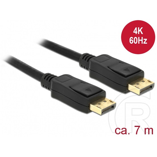 Delock DisplayPort 4K (M) kábel 7 m (fekete)