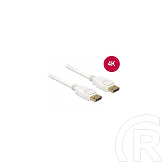 Delock DisplayPort kábel (4K, 5 m, fehér)
