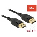 Delock DisplayPort 8K kábel 2m (fekete)