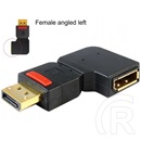 Delock DisplayPort (M) - (F) balra forgatott adapter