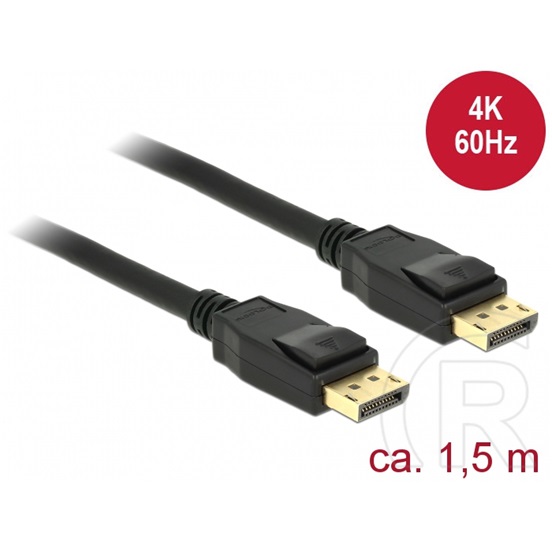 Delock DisplayPort (M) 1.2 4K 60Hz kábel 1,5 m