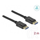 Delock DisplayPort kábel (2 m, DP 1.4, 54 Gb/s, max felbontás 10k@60Hz)