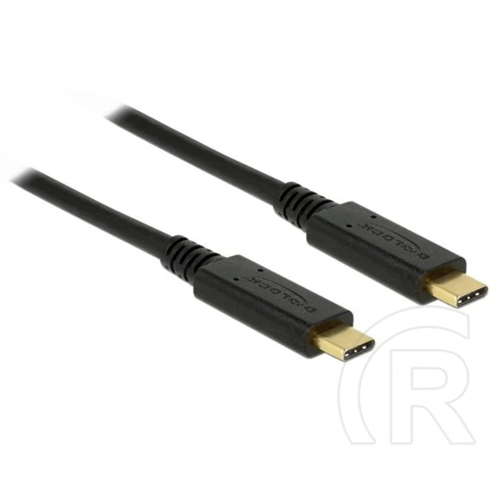 Delock E-Marker USB 3.1 Gen 2 kábel (C dugó / C dugó, 1 m, fekete)