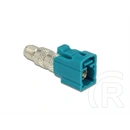 Delock FAKRA Z -> SMA M/M adapter (50 Ohm, sárgaréz nikkelbevonattal, 34,3 x 9,4 x 13,6 mm)