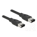 Delock FireWire 6/6 adatkábel (IEEE-1394, M/M, 0,5 m, fekete)