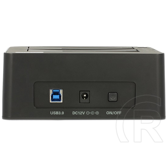 Delock HDD dokkoló dual (2,5" / 3,5", SATA3, USB 3.0)