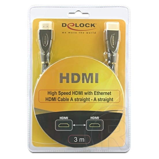 Delock HDMI - HDMI prémium kábel (1.4, 3 m)