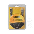 Delock HDMI - HDMI prémium kábel (1.4, 5 m)