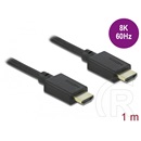 Delock HDMI 2.1 -> HDMI 2.1 M/M video kábel 1m fekete